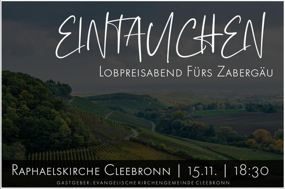 Lobpreisabend am 15.11.24 in Cleebronn